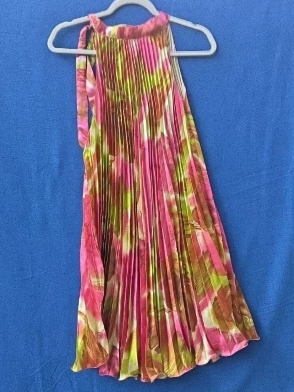 India Boutique Pleated Dress Size S M Coastal Beachy Resort‎